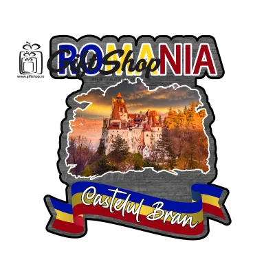 Castelul bran romania, magnet frigider mgs162